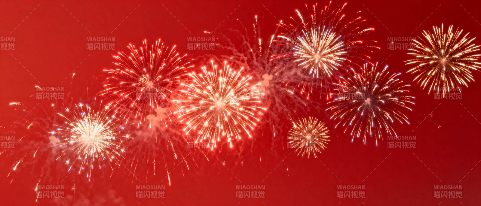 璀璨烟花映红天图片