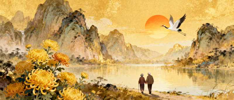 山水共长天一色图片