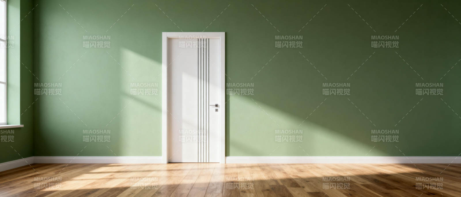 绿墙白门静室图片
