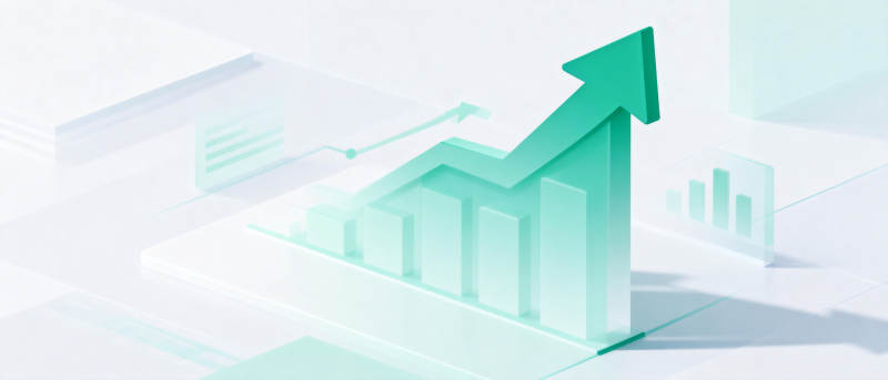 增长趋势图图片