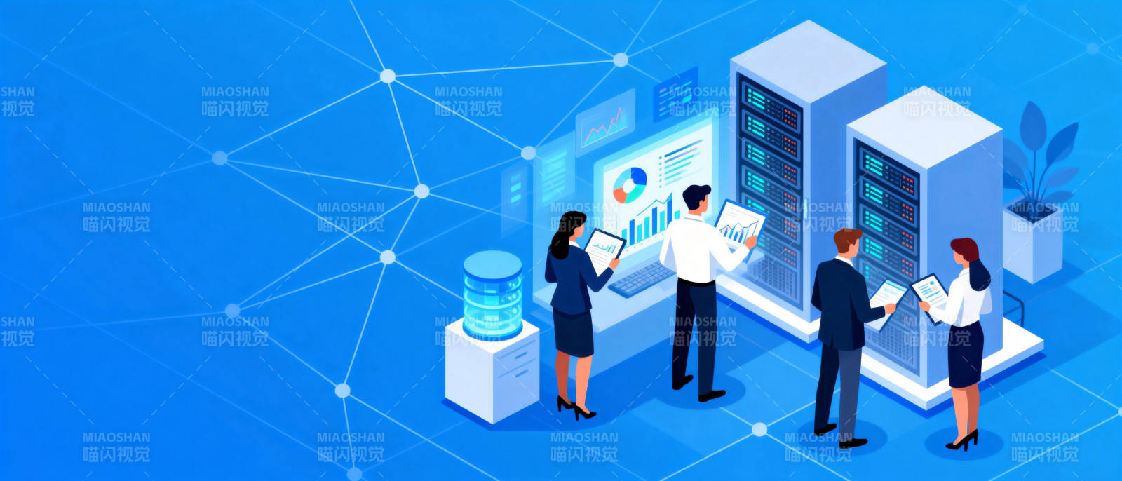 智能科技协作场景图片