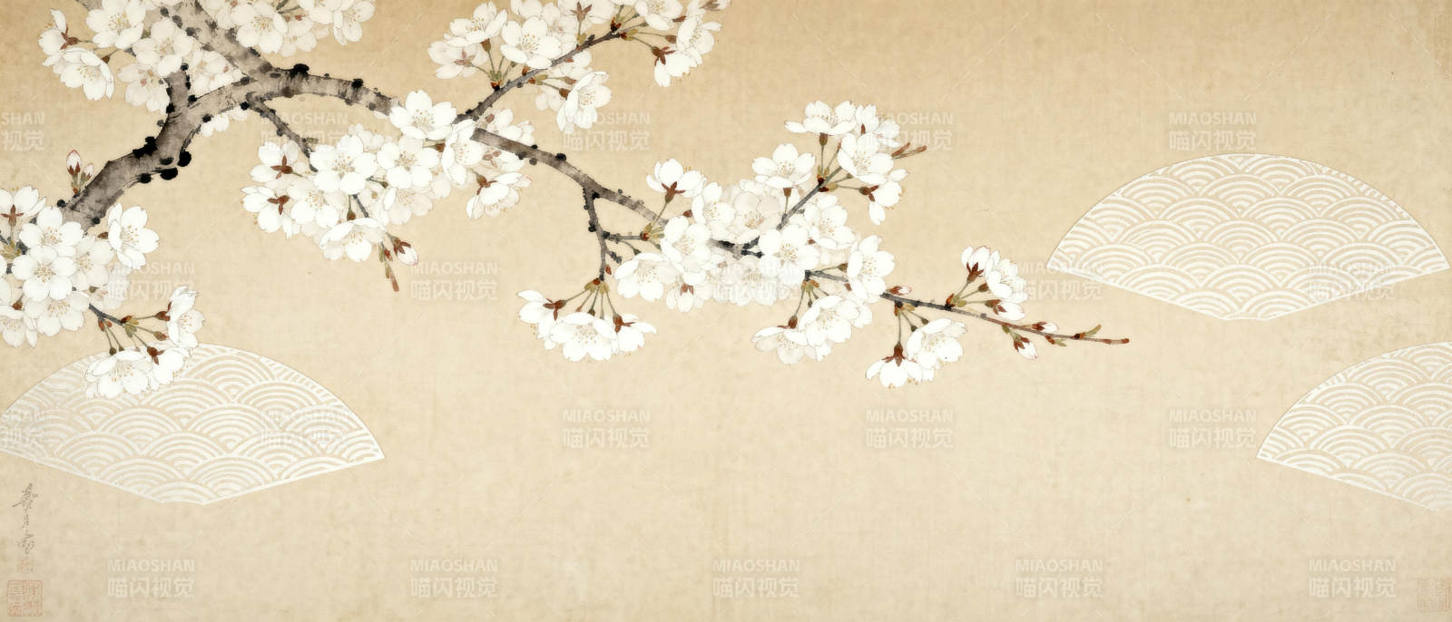 樱花绽放枝头图片