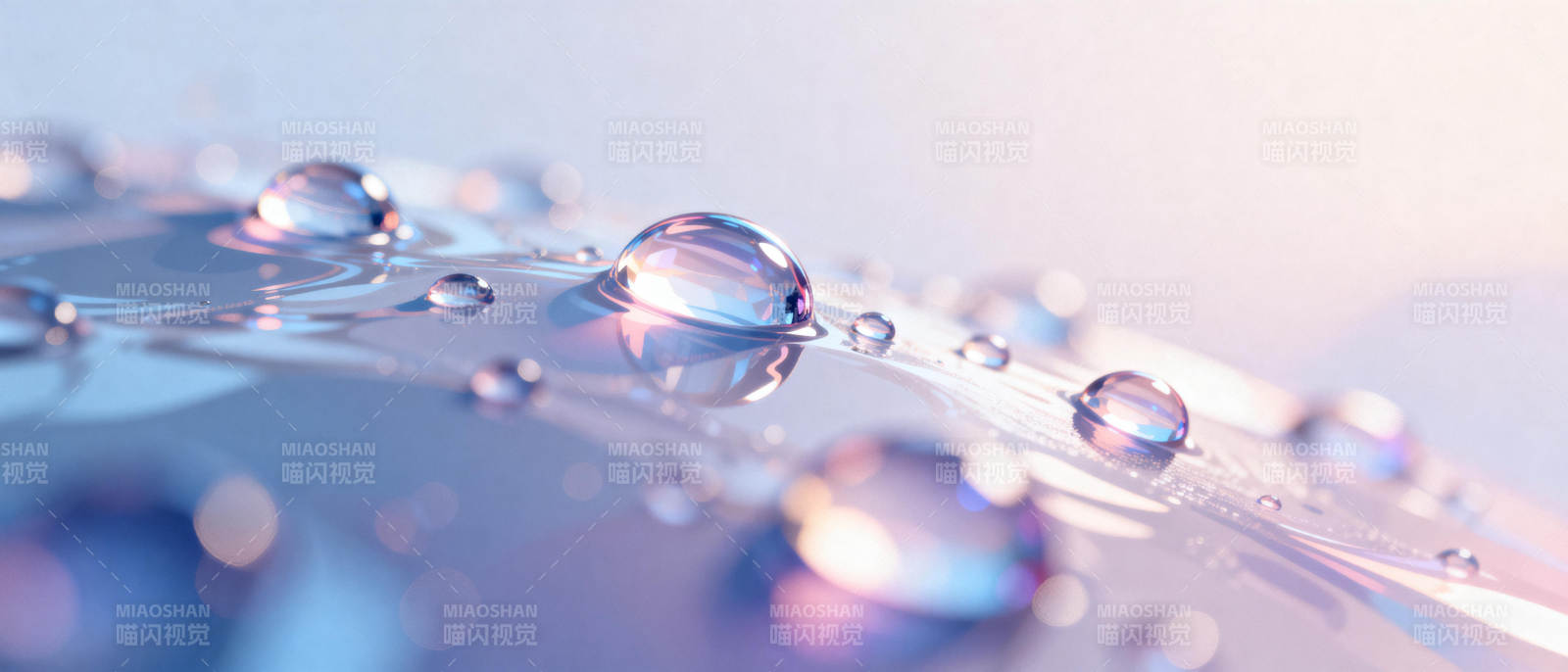 水珠晶莹剔透图片