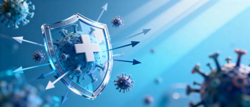 免疫防御病毒图片