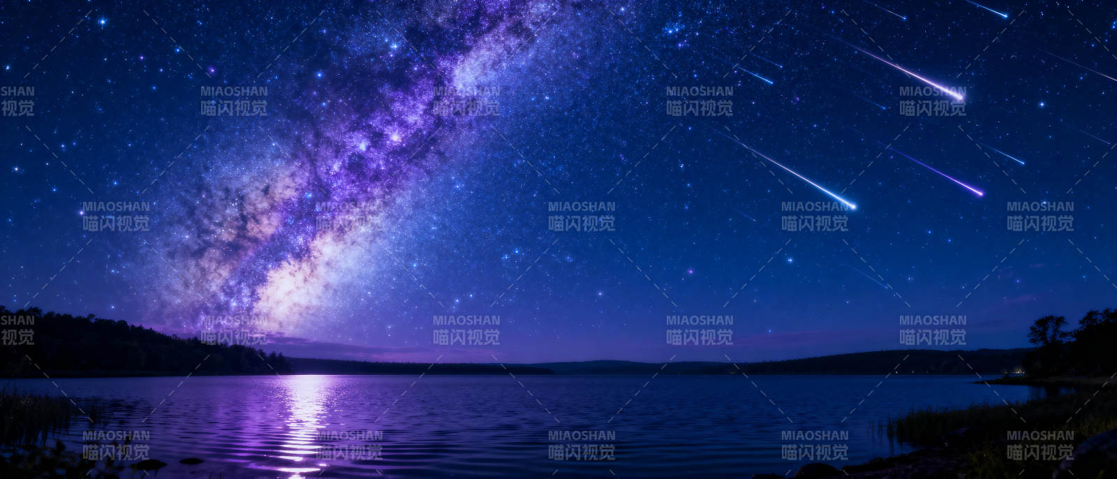 星河璀璨夜景图片