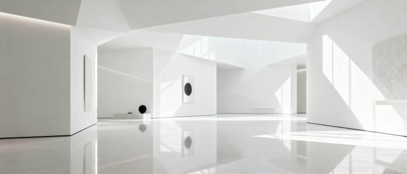 极简白色空间图片