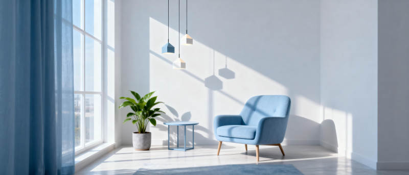 明亮客厅一角图片