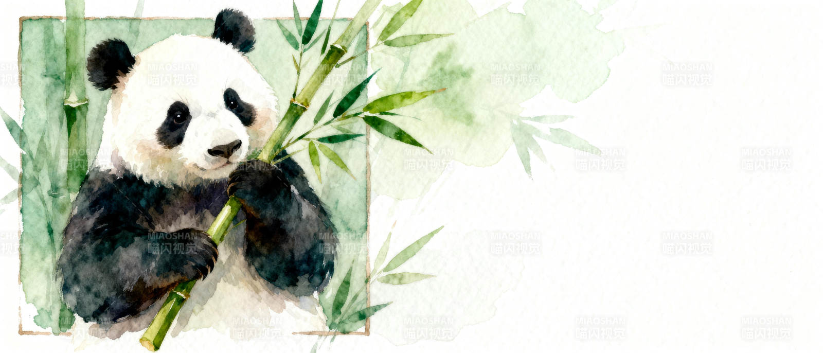 熊猫啃竹图片
