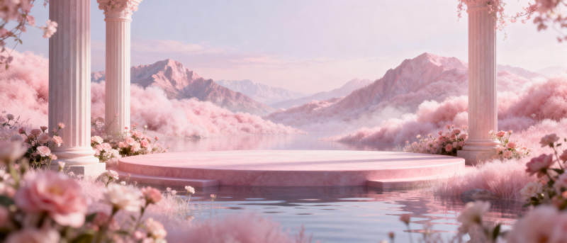 梦幻花海仙境图片