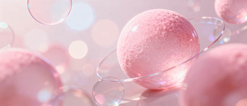 梦幻粉球光影图片