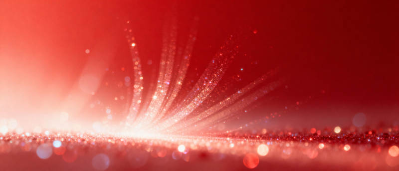 璀璨红光闪耀图片