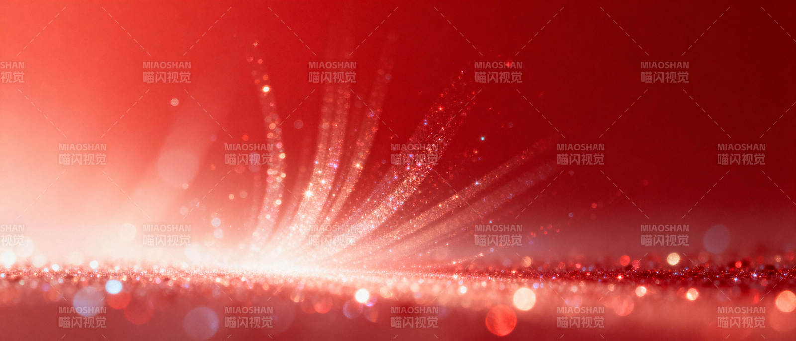 璀璨红光闪耀图片