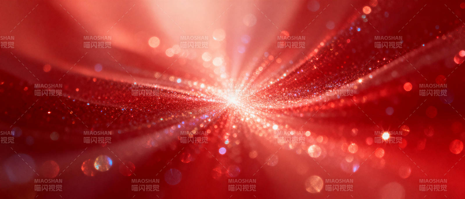 璀璨红光闪耀图片
