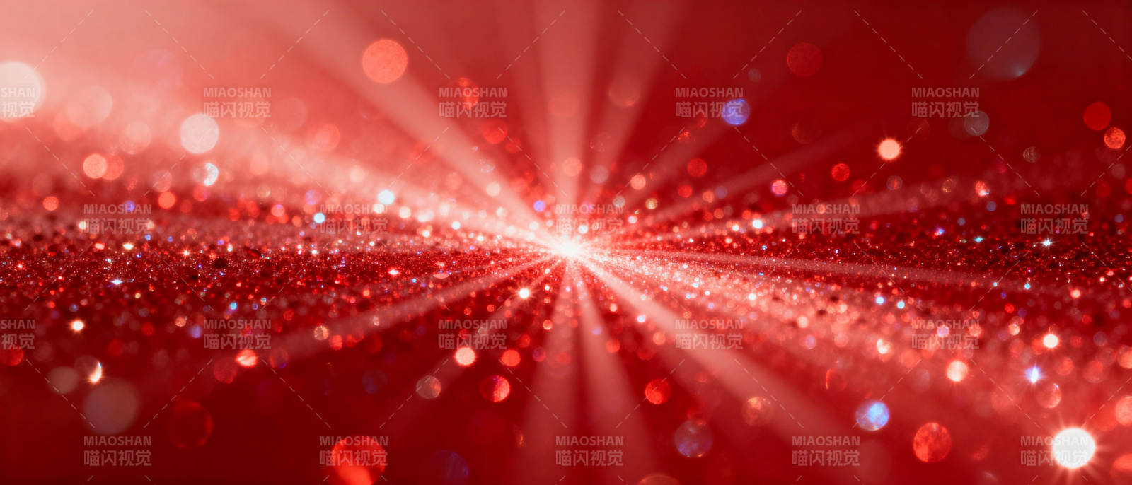 璀璨红光闪耀图片