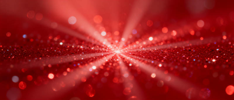 璀璨红光闪耀图片