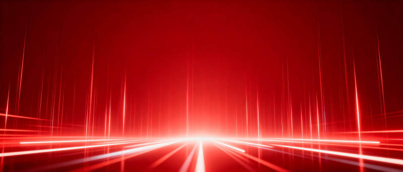 红色光速隧道图片