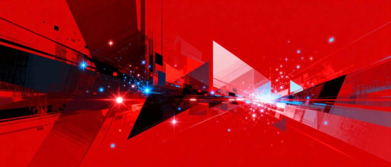 红色科技未来感图片