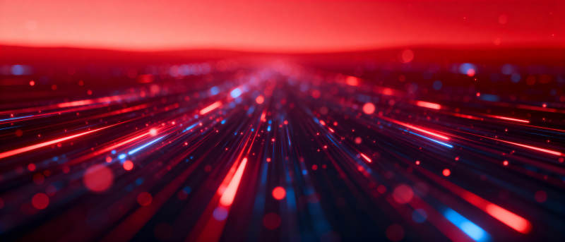 红蓝光轨疾驰图片