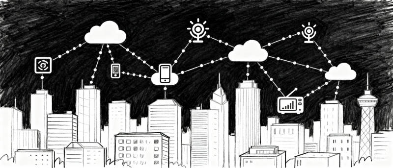 智慧城市互联图图片