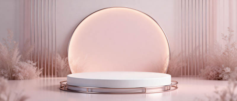 梦幻粉色舞台图片