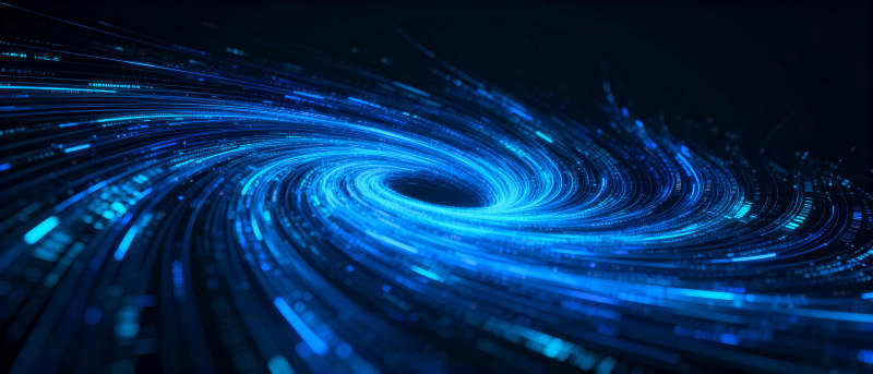 蓝色漩涡科技感图片