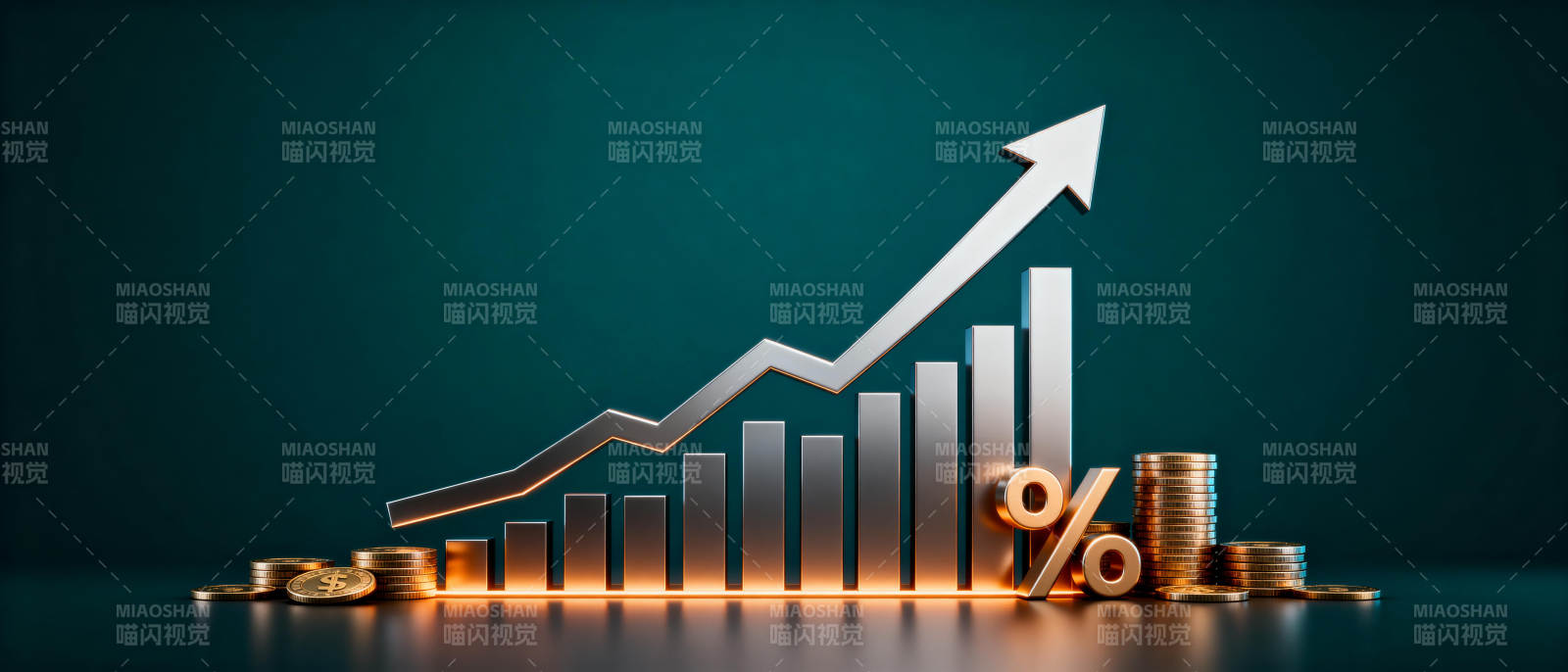 增长趋势图图片