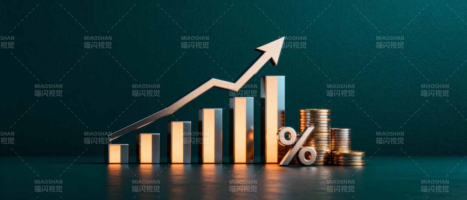 增长趋势图图片