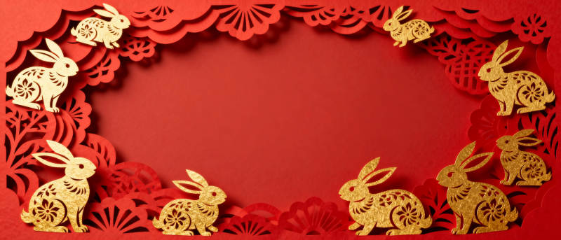 兔年剪纸艺术图片