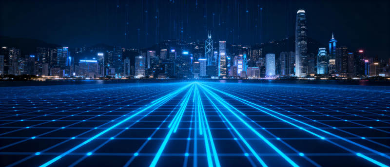 未来都市夜景图片