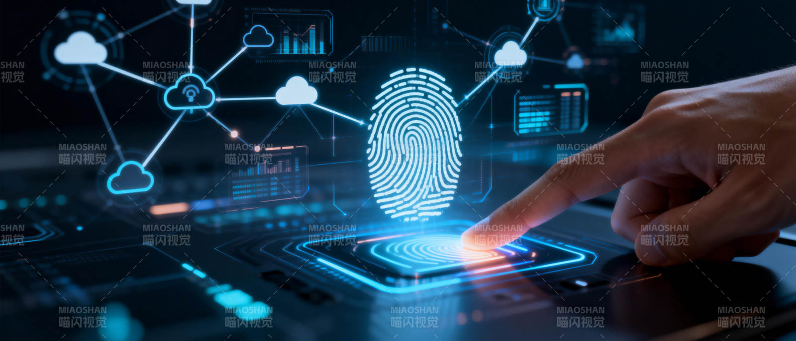 指纹识别科技图片