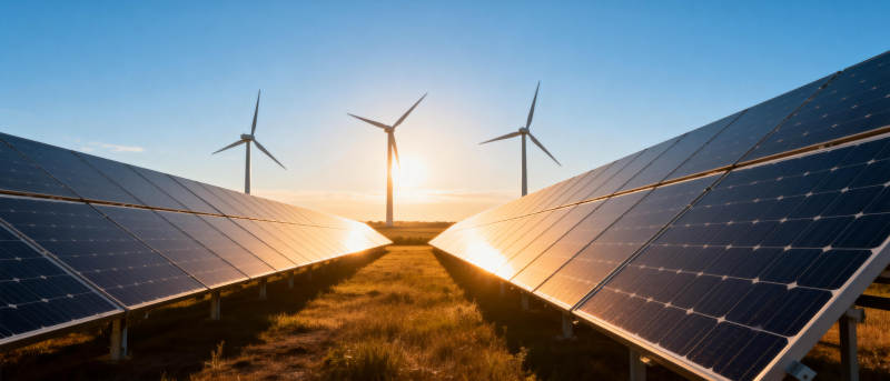 光伏与风能共舞图片