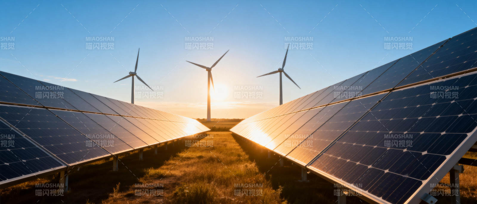 光伏与风能共舞图片