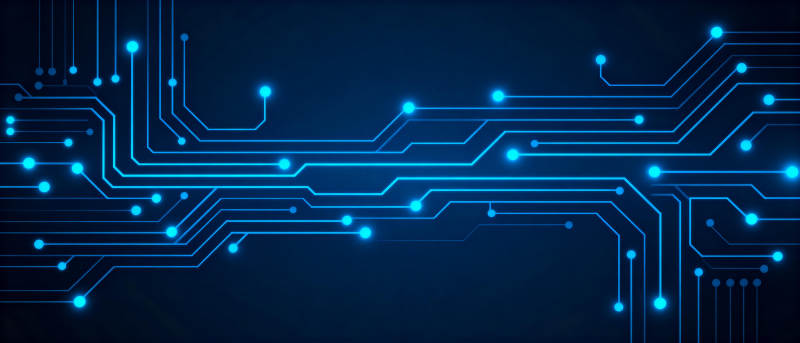科技电路蓝光图图片