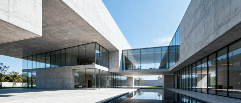 现代建筑庭院景观图片