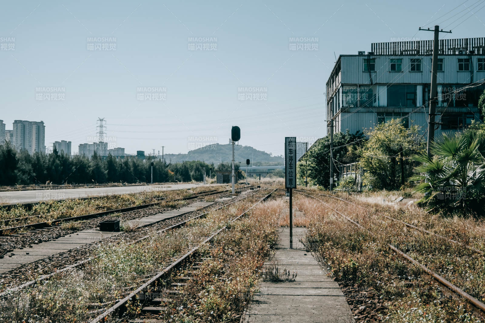 泉州铁轨旁的静谧风景图片
