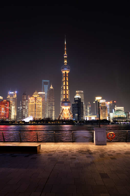 上海夜景璀璨图片