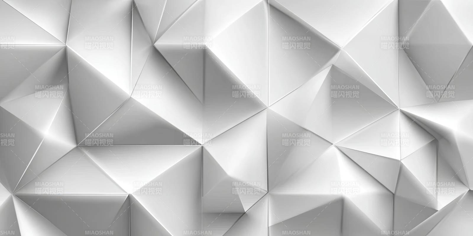 白色几何三角形图案背景图片