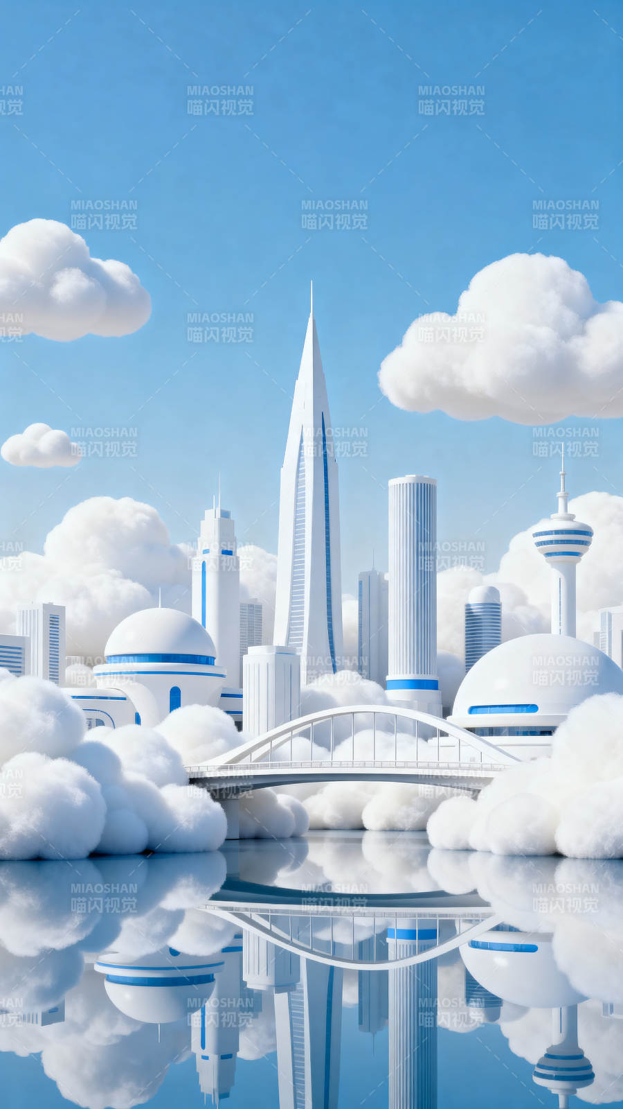 云中城市科幻建筑图片