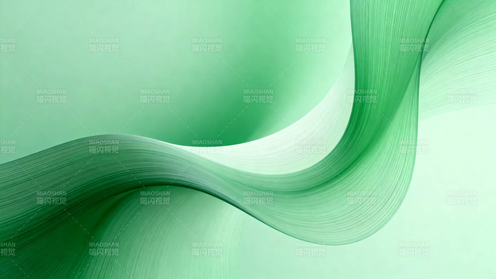 绿色抽象波浪背景图片