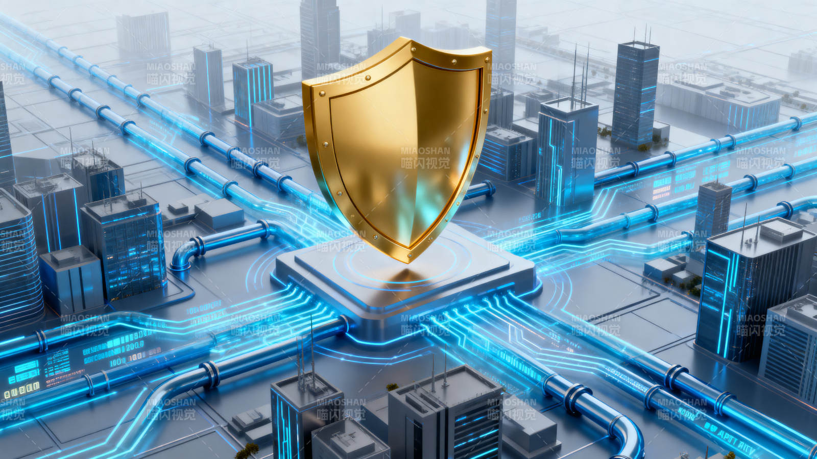 科技城市网络安全防护图片