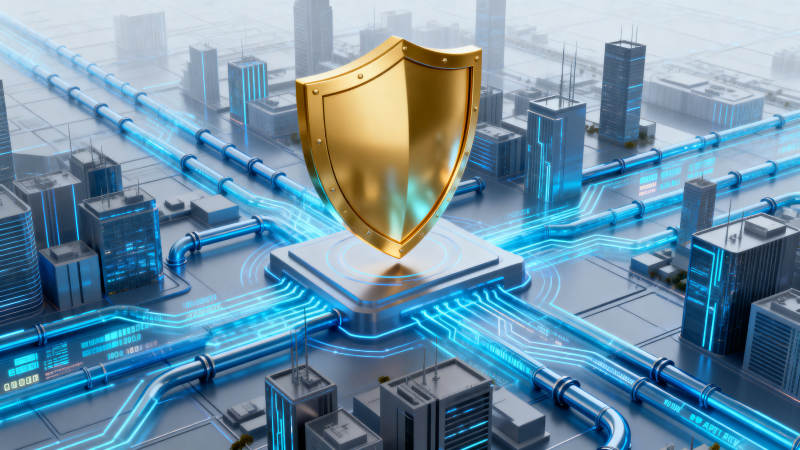 科技城市网络安全防护图片