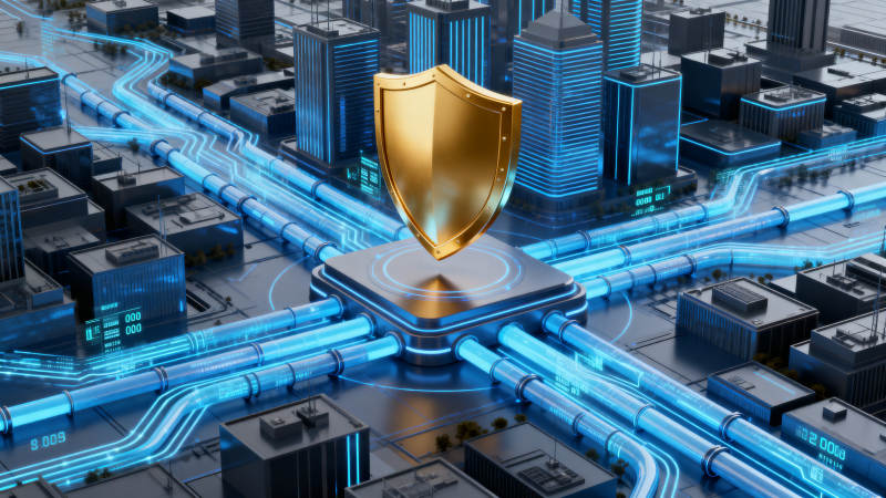 智慧城市网络安全防护图片