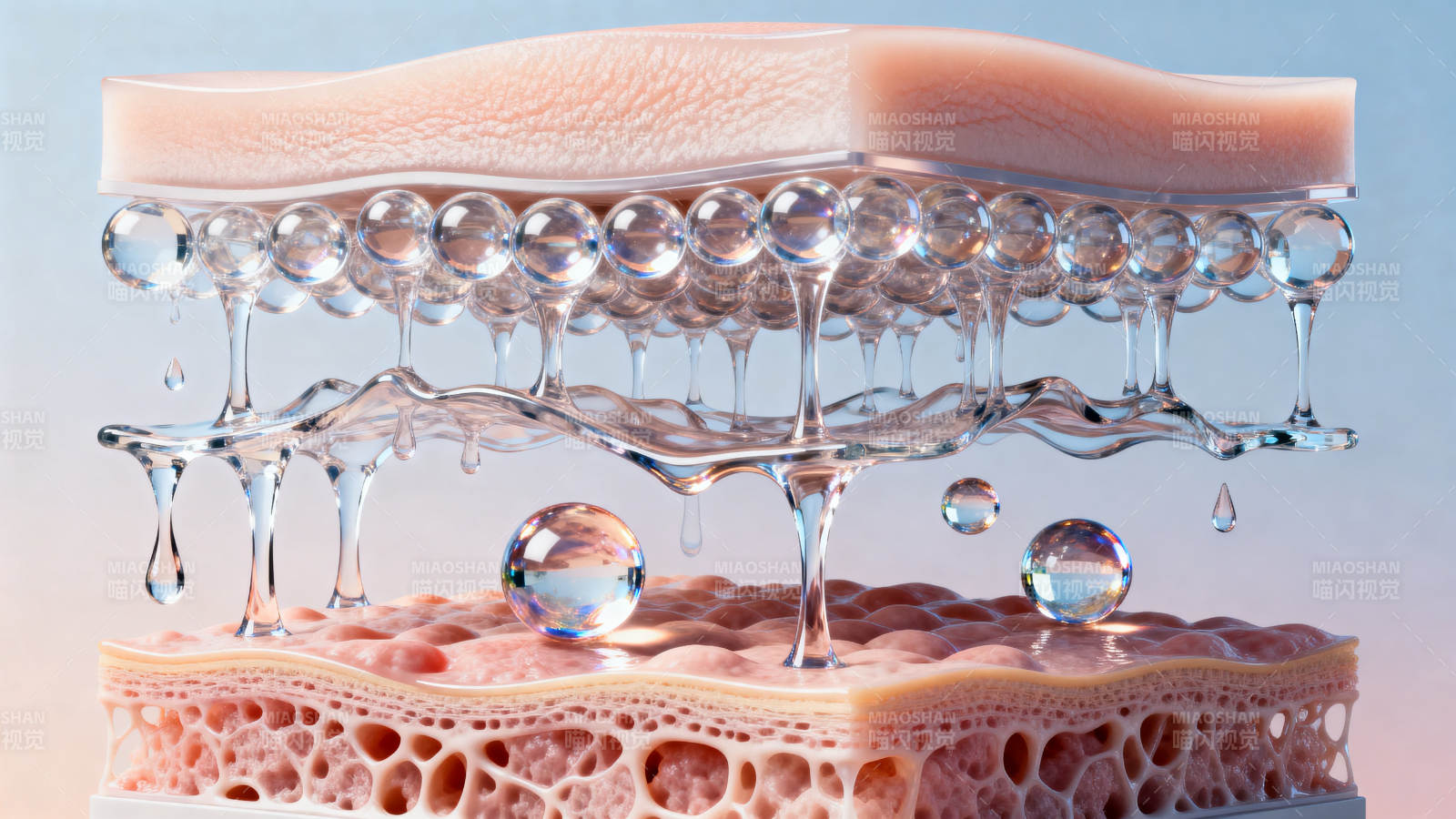 皮肤结构保湿示意图图片