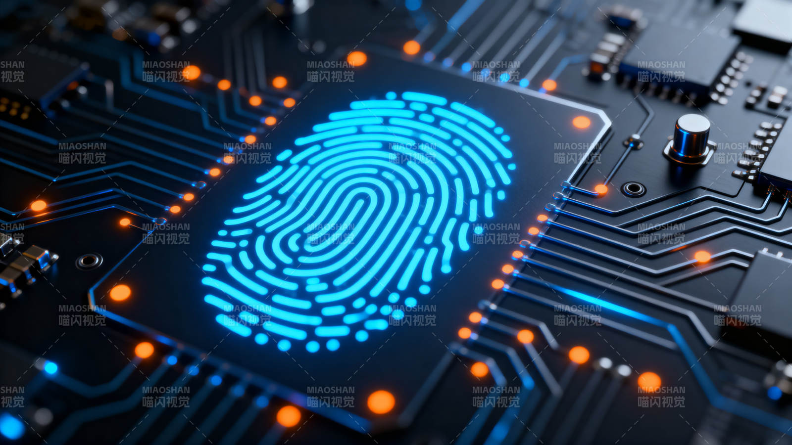 指纹识别科技电路图片