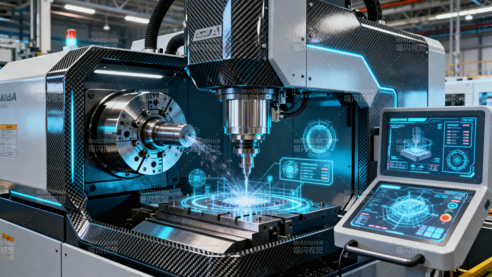 数控机床加工智能设备图片