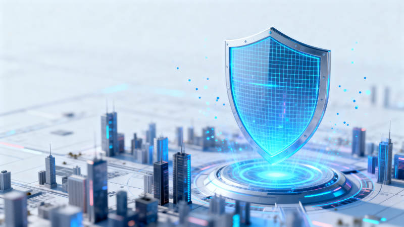 科技城市网络安全防护图片