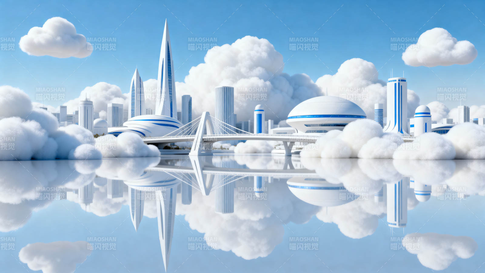 云中未来城科幻建筑图片