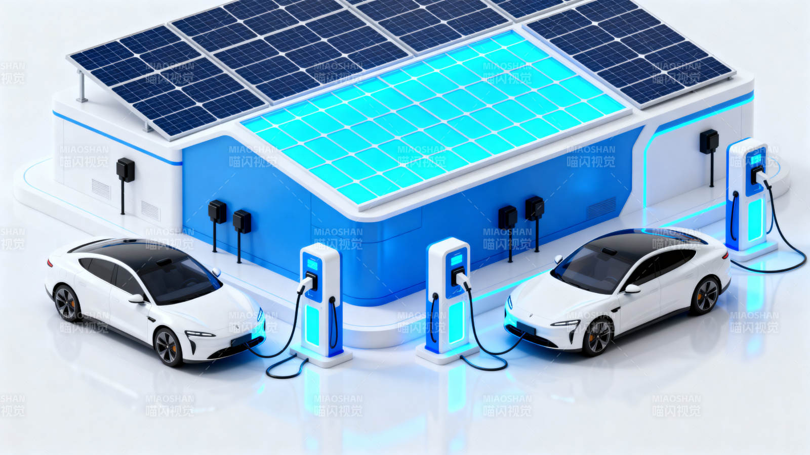 新能源汽车太阳能充电站图片