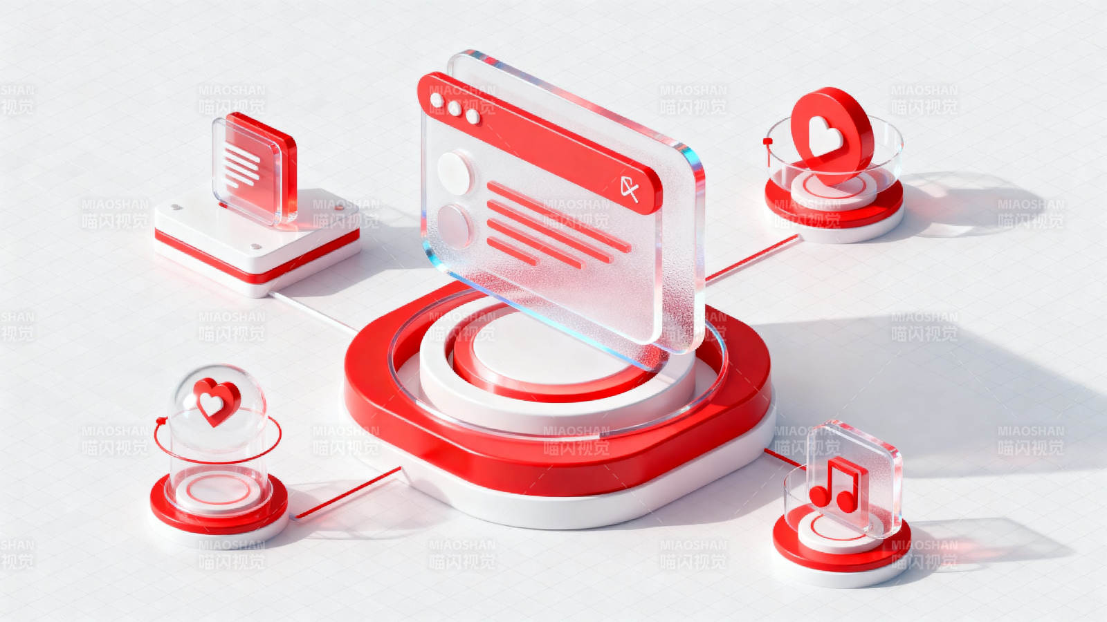 科技图标连接系统设计图片