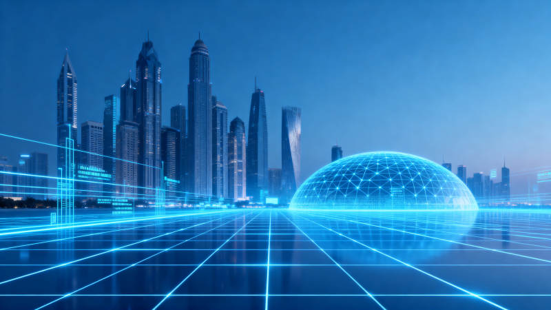 未来城市科技感建筑图片